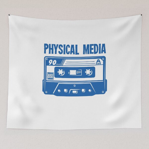 Item preview, PHYSICAL MEDIA Cassette Tape Vintage Retro 80s  designed and sold by RandomWeird.
