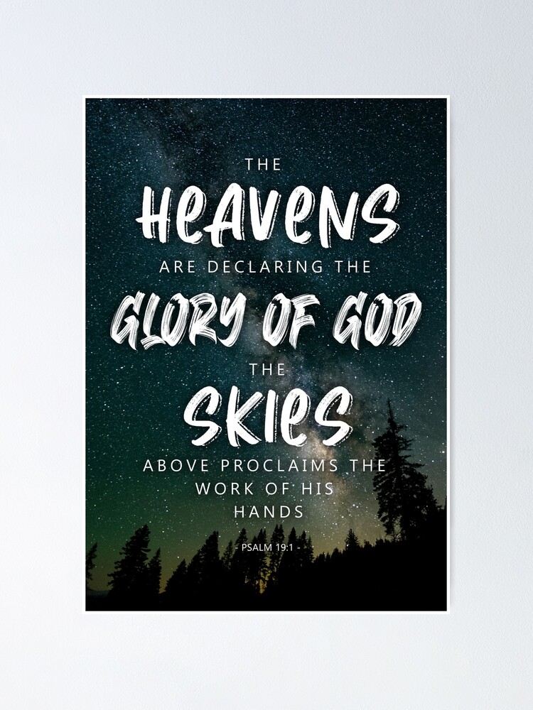 The heavens declare God's glory