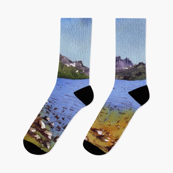 Item preview, Mountains and lake 1 designed and sold by darrenyeoart.