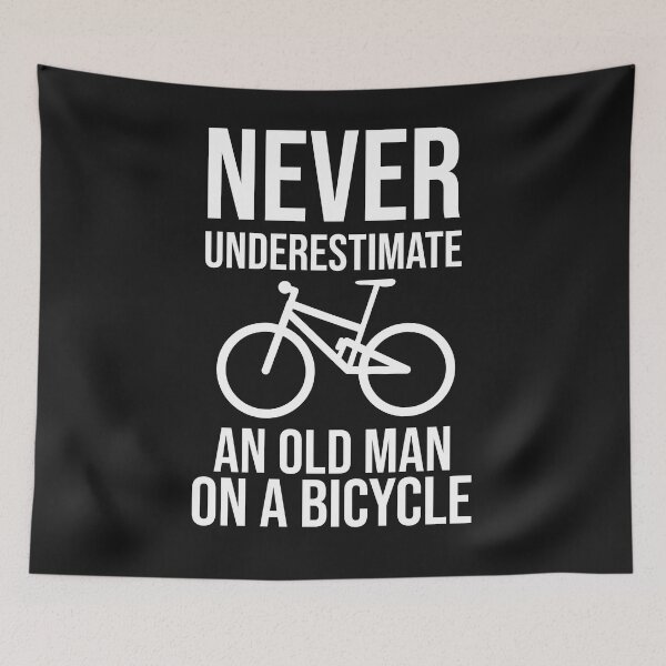 Item preview, Funny Cycling dad - Never underestimate an old man on a bike - fathers day gift designed and sold by noirepulse.