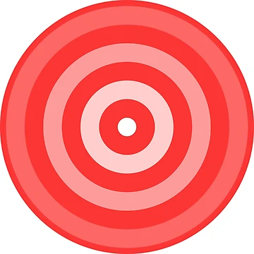Artwork thumbnail, Geometric Pattern: Rondel: White Gradient Red by Red Wolf