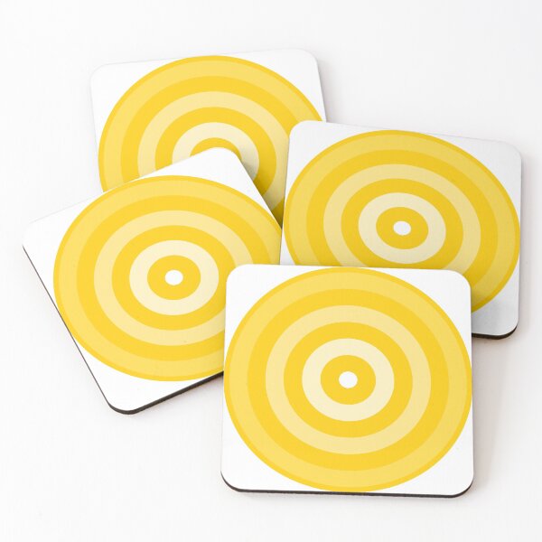 Item preview, Geometric Pattern: Rondel: White Gradient Yellow designed and sold by Red Wolf.
