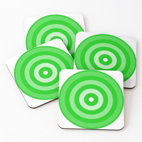 Item preview, Geometric Pattern: Rondel: White Gradient Green designed and sold by Red Wolf.