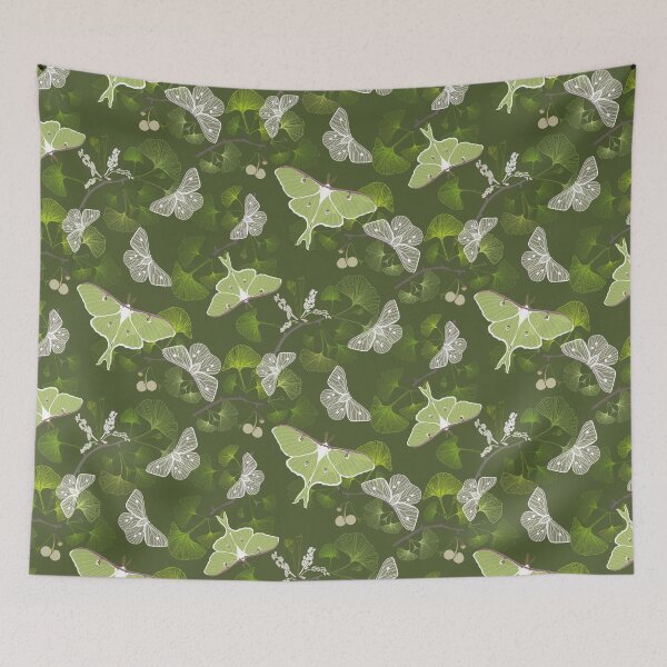 Item preview, Butterflies Luna Moth Green designed and sold by JaanaHalme.