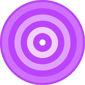 Artwork thumbnail, Geometric Pattern: Rondel: White Gradient Purple by Red Wolf