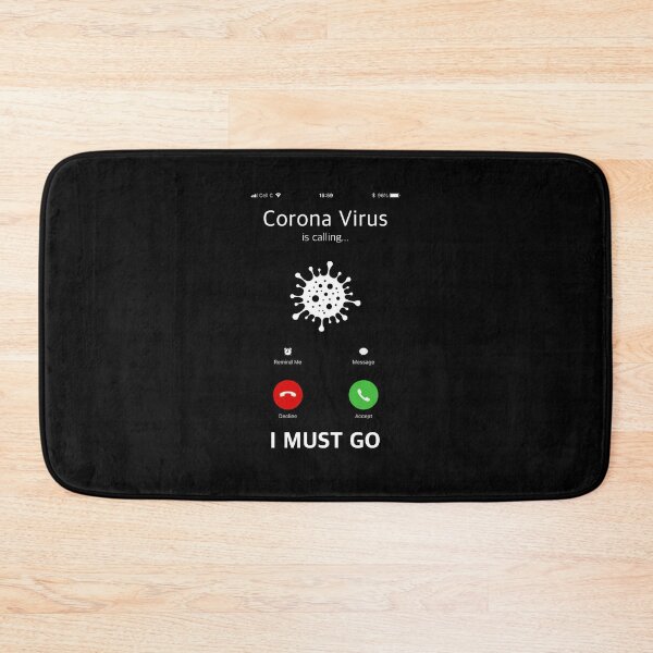 Item preview, Corona virus Is Calling And I Must Go Funny Phone Screen designed and sold by graphicmeyou.