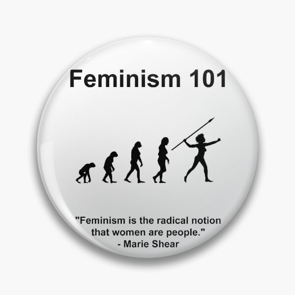 Item preview, Feminism - Women are people - Marie Shear designed and sold by GetItGiftIt.