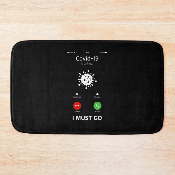 Item preview, Covid-19 Is Calling And I Must Go Funny Phone Screen designed and sold by graphicmeyou.