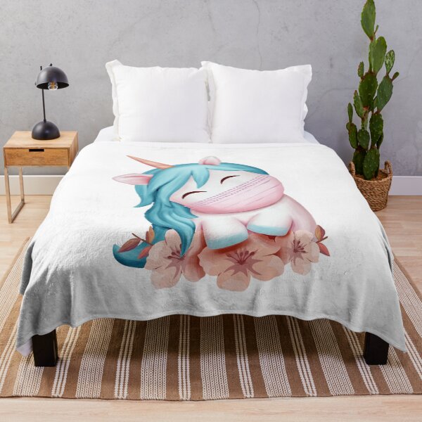 Item preview, Cute Unicorn With Face Mask , Pastel Colors designed and sold by majidkacm.