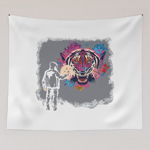 Item preview, Graffiti sprayer colorful tiger design designed and sold by gideonm.