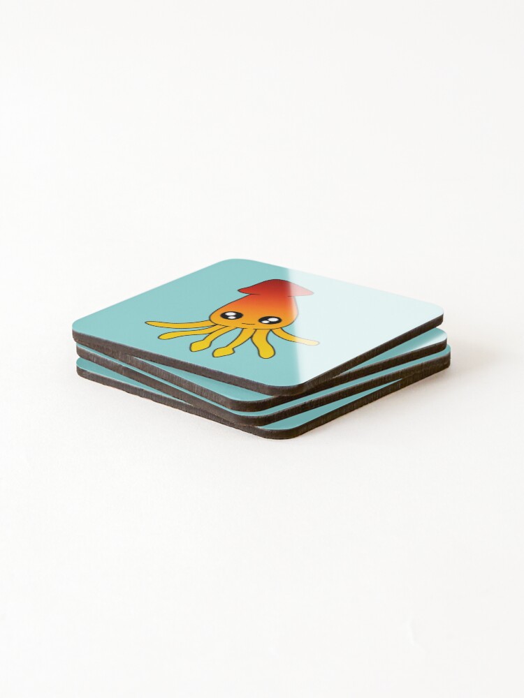 Thumbnail 4 of 5, Coasters (Set of 4), Squid designed and sold by CreateWithRose.