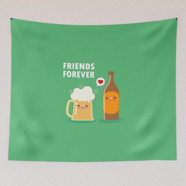 Item preview, FUNNY BEER BEST FRIENDS DESIGN designed and sold by Picspot.