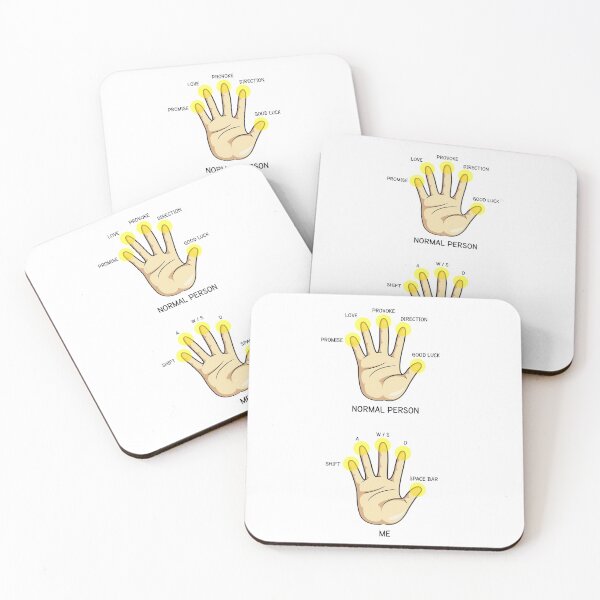 Item preview, Normal Person's Hand vs Gamer Hand designed and sold by printadorable.