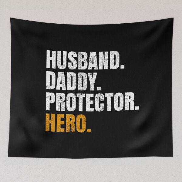 Item preview, Husband Daddy Protector Hero Funny Father's Day Gift Idea designed and sold by MagicBoutique.