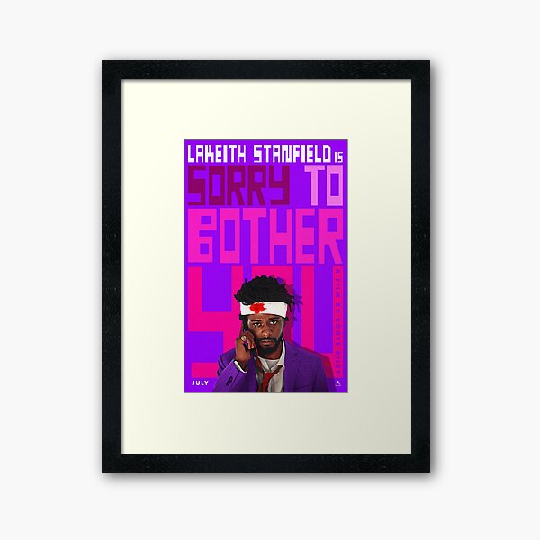 Sorry To Bother You Alternative Movie Poster Framed Art Print By Damnfinecuppa Redbubble