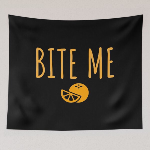 Item preview, Funny Fruit Bite Me Orange product designed and sold by jakehughes2015.