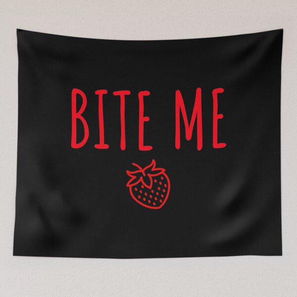 Item preview, Funny Fruit Bite Me Strawberry product designed and sold by jakehughes2015.