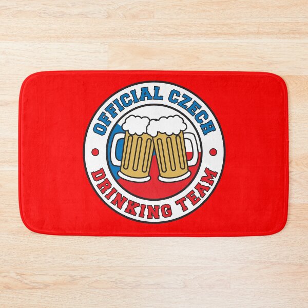 Item preview, Official Czech Drinking Team Featuring Flag Of Czech Republic And Beers designed and sold by jaycartoonist.
