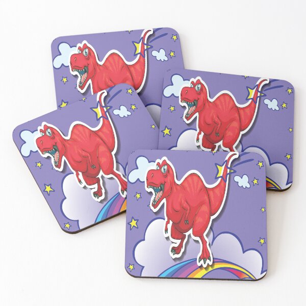 Item preview, Tyrannosaurus Dinosaur T Rex Unicorn Rainbow designed and sold by ProjectX23.