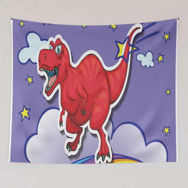Item preview, Tyrannosaurus Dinosaur T Rex Unicorn Rainbow designed and sold by ProjectX23.