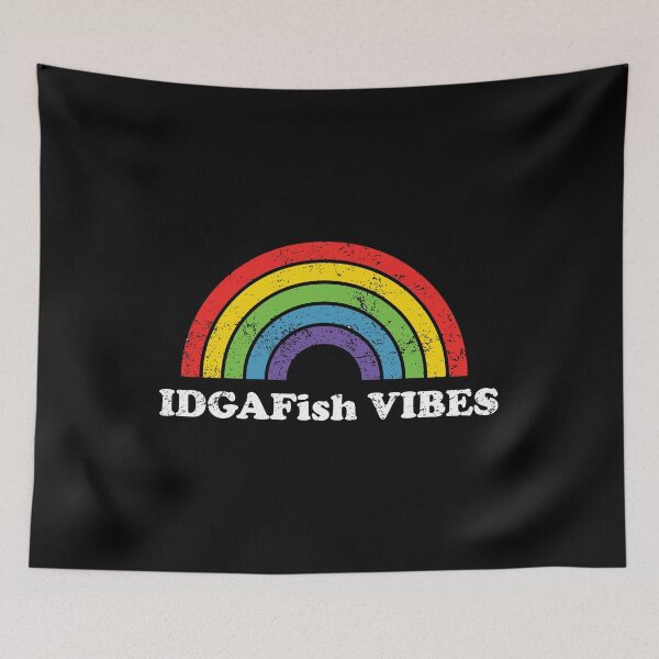 Item preview, IDGAFish Vibes Adult Humor IDGAF print designed and sold by jakehughes2015.