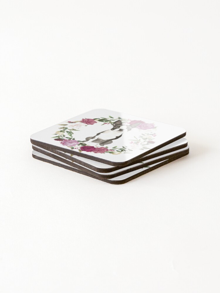 Thumbnail 4 of 5, Coasters (Set of 4), BOSTON ROSES designed and sold by boesarts.
