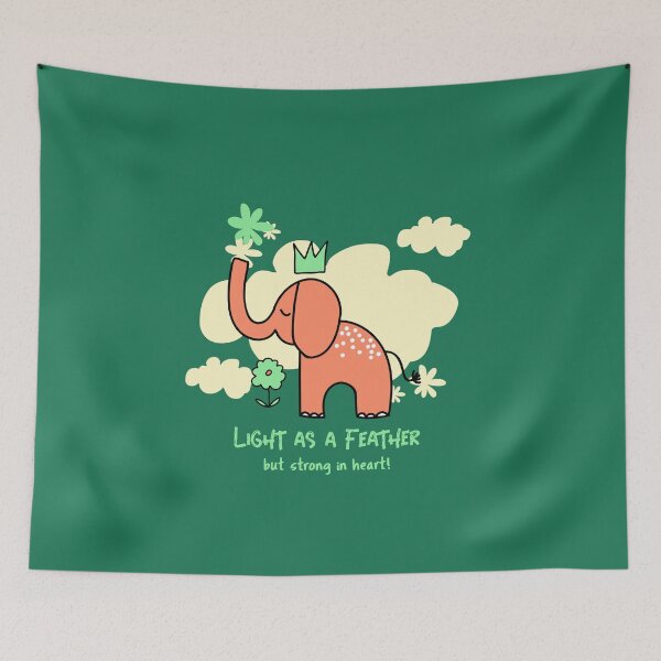 Item preview, Elephant light as a Feather designed and sold by miminova.