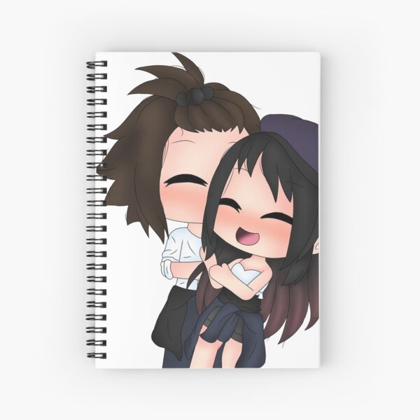 Anime Cute Spiral Notebooks Redbubble - pretty girl roblox girl avatar gacha life coloring pages