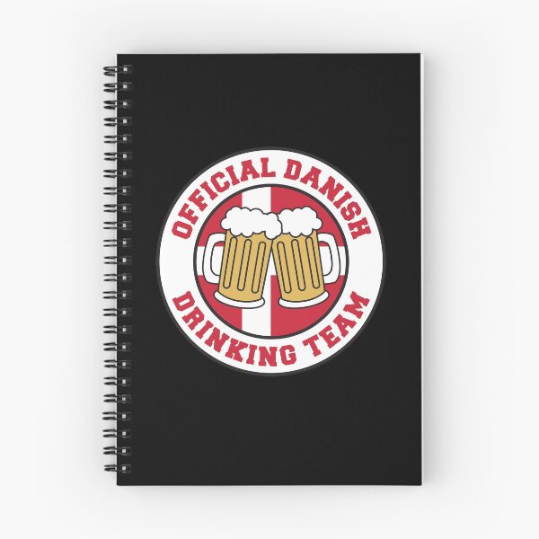Item preview, Official Danish Drinking Team Featuring Flag Of Denmark And Beers designed and sold by jaycartoonist.