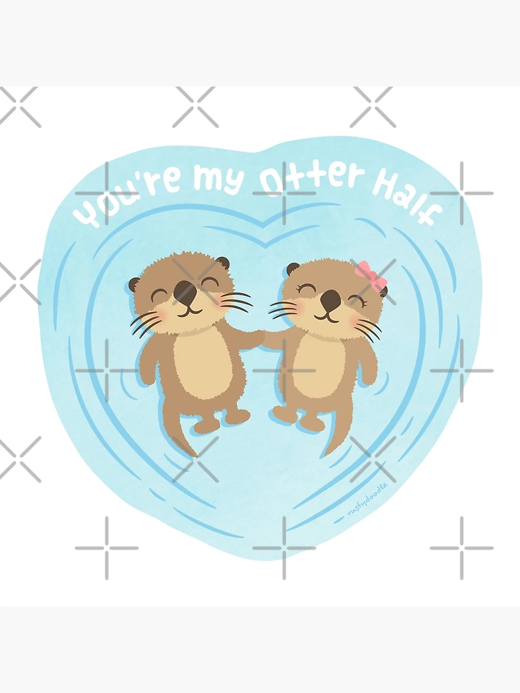 Cute Card 'you're My Significant Otter' Funny Pun Card, Greeting Cards,  Anniversary Card, Love Card, Otters Holding Hands Greeting Card -   Canada