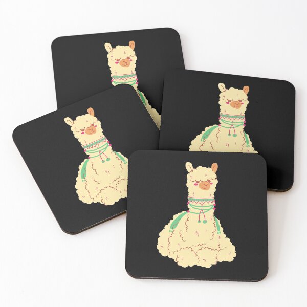 Item preview, Cute staring llama designed and sold by TextyQuotes.