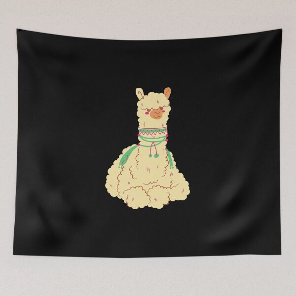 Item preview, Cute staring llama designed and sold by TextyQuotes.