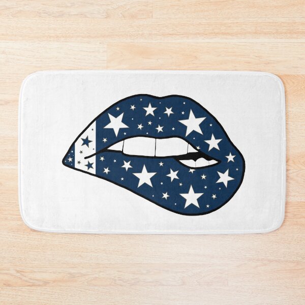 Item preview, navy and white star lips designed and sold by livi-maree.