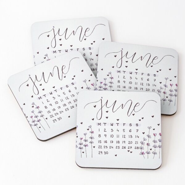 Item preview, June's flowerful calendar designed and sold by DoodlFromNoodl.