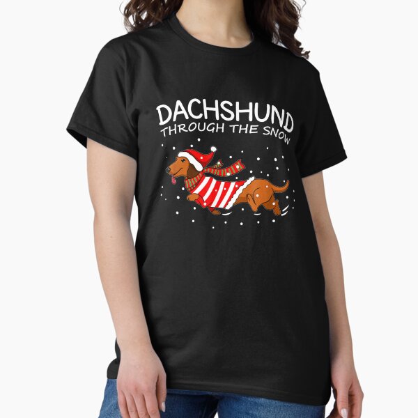Item preview, Dachshund Through The Snow Funny Dog Christmas designed and sold by IlirianaVeseli.
