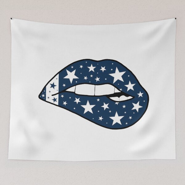 Item preview, navy and white lips 2 designed and sold by livi-maree.