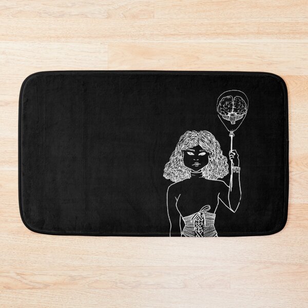 Item preview, Girl holding her brain in a floating balloon designed and sold by TheWhitney0o.