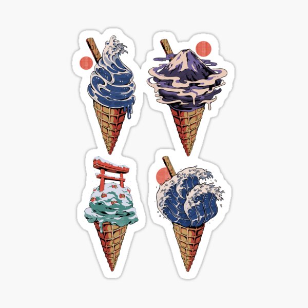 Item preview, Japanese Ice Creams designed and sold by Ilustrata®.