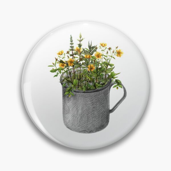 Item preview, Mug with mint and hypericum flowers designed and sold by stasia-ch.