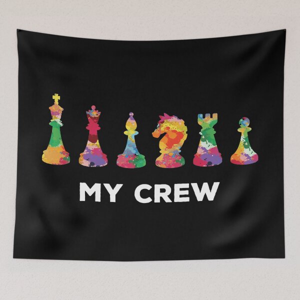 Item preview, My Crew Chess Boardgame Cute Game Pieces Gift designed and sold by haselshirt.