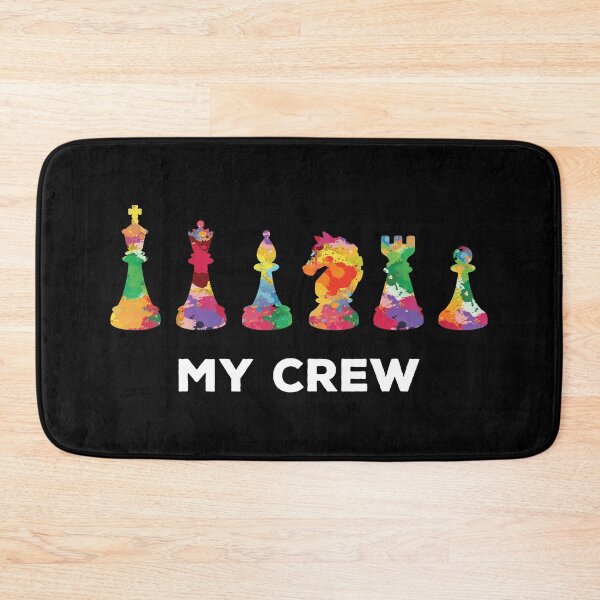Item preview, My Crew Chess Boardgame Cute Game Pieces Gift designed and sold by haselshirt.