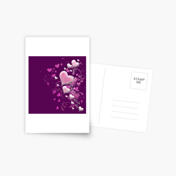 Herzen aus Zuckerguss Postkarte