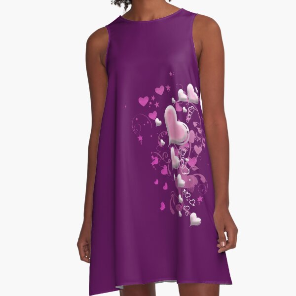 Herzen aus Zuckerguss A-Linien Kleid