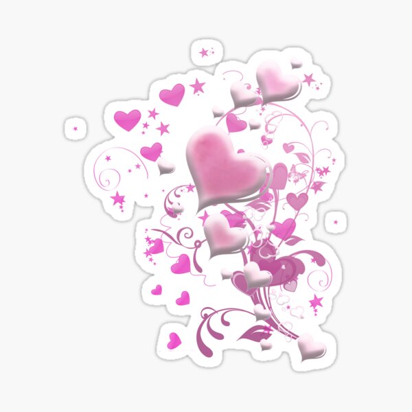 Herzen aus Zuckerguss Sticker