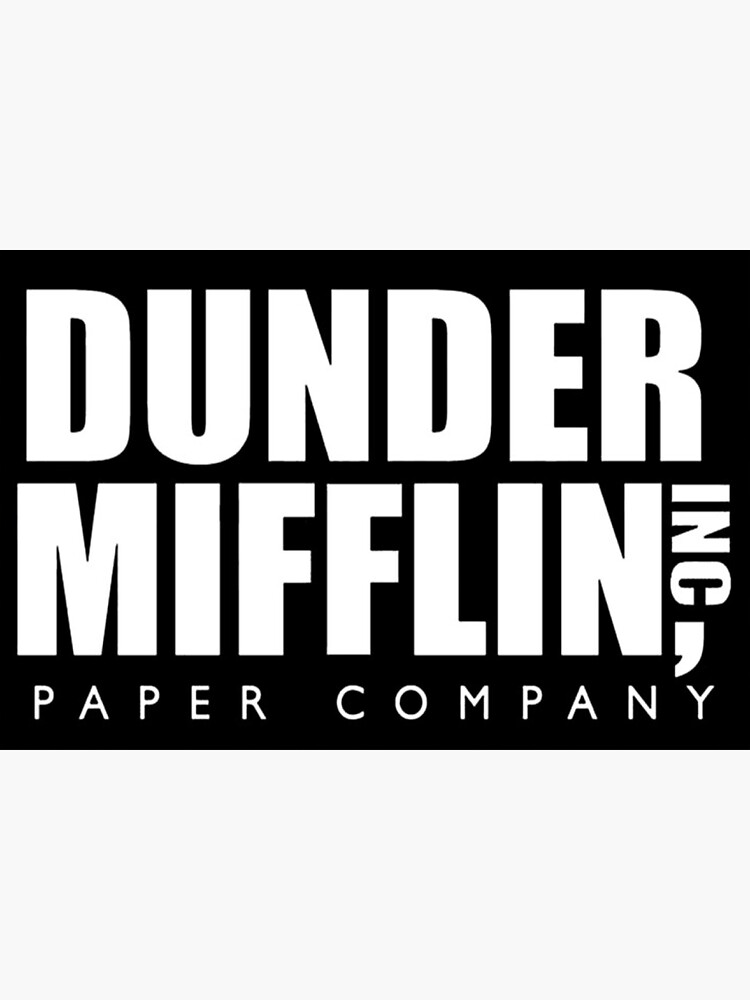 Dunder Mifflin Paper Company Logo Sticker Decal (The Office  Funny tv Show) 3 x 4 inch c : Automotive