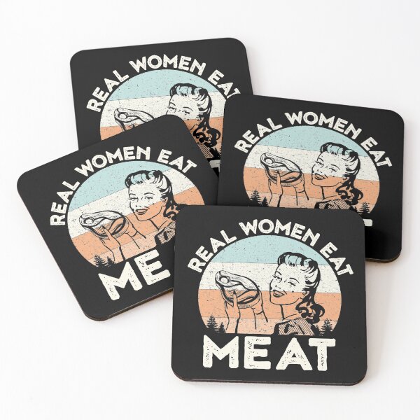Item preview, Real Women Eat Meat Funny Vintage Carnivore designed and sold by inkedtee.