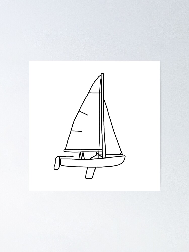 420 sailboat outline