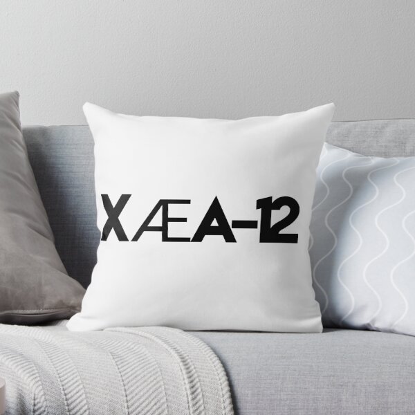 Elon Musks Son X Ae A Xii Grimes Son Black Text Xaea Xii Xaeaxii Throw Pillow By Astrogearstore Redbubble