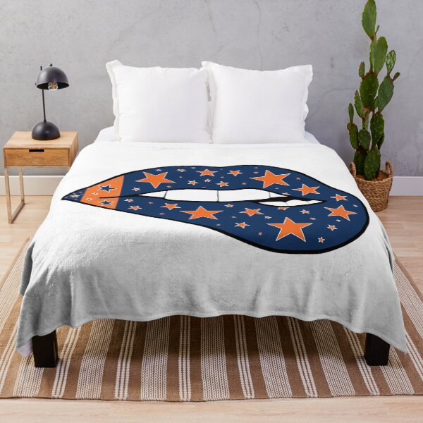 Item preview, dark blue and orange star lips designed and sold by livi-maree.