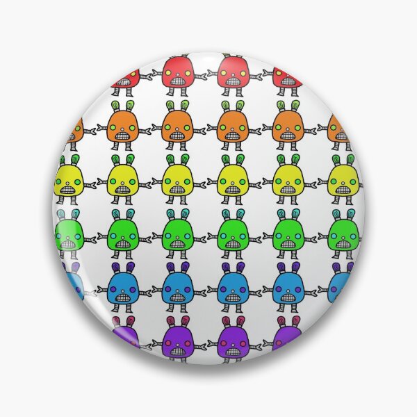 Item preview, Rainbow Bots designed and sold by CatFlapCards.